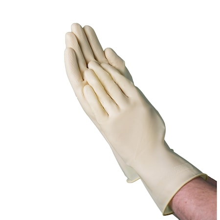 Vguard Chemical Resistant Gloves, 13.0 MIL, Natural, 288 PK C23A48